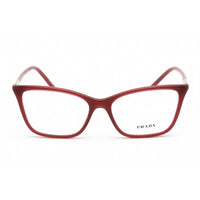 Prada Women's Eyeglasses - Transparent Burgundy Rectangular Frame | 0PR 08WV 2BM1O1 ,