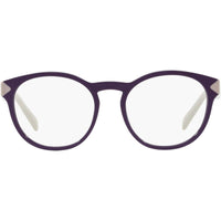 Prada Women's Eyeglasses - Violet Plastic Full Rim Round Frame | PRADA 0PR 16TV VIN1O1 ,