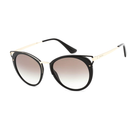 Prada Women's Sunglasses - Black Cat Eye Frame Grey Gradient Lens | PR66TS 1AB0A7 ,