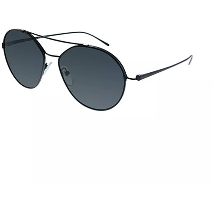 Prada Women's Sunglasses - Black Metal Oval Frame Gray Lens | PRADA 0PR 56US 1AB5S055 ,