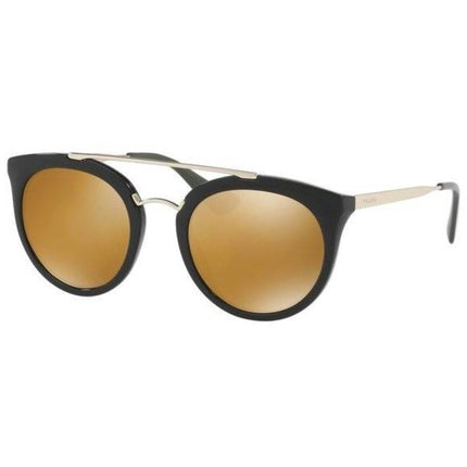 Prada Women's Sunglasses - Black Plastic Full Rim Oval Frame | PRADA 0PR 23SS 1AB5N252 ,