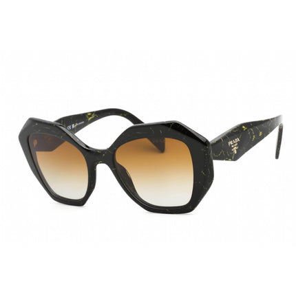 Prada Women's Sunglasses - Black Yellow Marble Plastic Butterfly | 0PR 16WS 19D6E1 ,