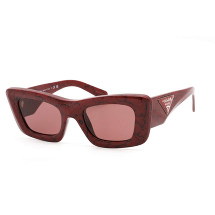 Prada Women's Sunglasses - Bordeaux Cat Eye Frame Dark Violet Lenses | 0PR 13ZS 15D08S ,