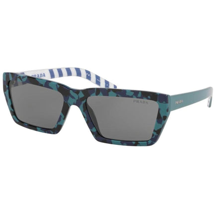 Prada Women's Sunglasses - Camouflage Green Rectangular | PRADA 0PR 04VS 4456Q057 ,