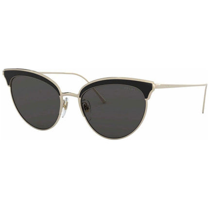 Prada Women's Sunglasses - Conceptual Pale Gold and Black Metal Frame | 60VS-AAV5S054 ,