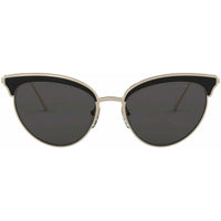 Prada Women's Sunglasses - Conceptual Pale Gold and Black Metal Frame | 60VS-AAV5S054 ,