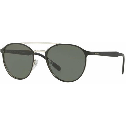 Prada Women's Sunglasses - Conceptual Polarized Green Lens Metal Frame | 62TS-1BO5X154 ,