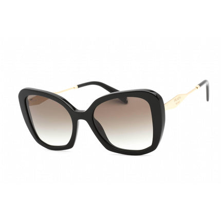 Prada Women's Sunglasses - Full Rim Black Plastic Butterfly Frame | 0PR 03YS 1AB0A7 ,