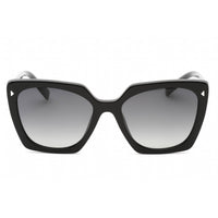 Prada Women's Sunglasses - Full Rim Black Plastic Butterfly Frame | 0PR 23ZS 1AB5W1 ,
