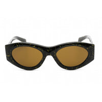 Prada Women's Sunglasses - Full Rim Black Yellow Marble Cat Eye | 0PR 20ZS 19D01T ,