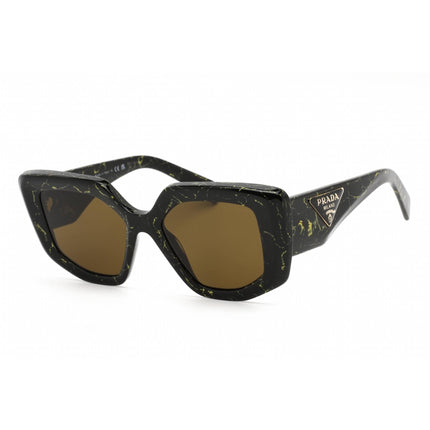 Prada Women's Sunglasses - Full Rim Black Yellow Marble Plastic | 0PR 14ZS 19D01T ,