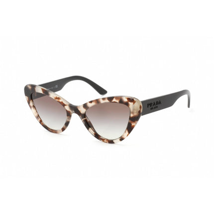 Prada Women's Sunglasses - Full Rim Havana Plastic Cat Eye Frame | 0PR 13YS UAO0A7 ,