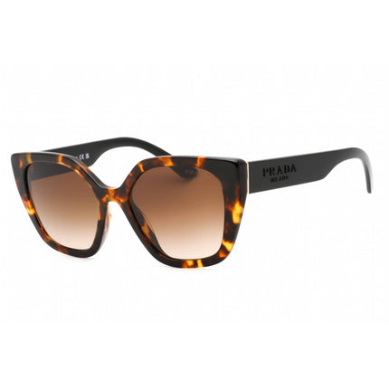 Prada Women's Sunglasses - Full Rim Honey Tortoise Plastic Cat Eye | 0PR 24XS VAU6S1 ,