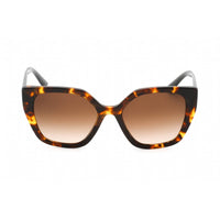 Prada Women's Sunglasses - Full Rim Honey Tortoise Plastic Cat Eye | 0PR 24XS VAU6S1 ,