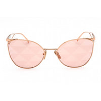 Prada Women's Sunglasses - Full Rim Pink Gold Metal Cat Eye Frame | 0PR 50ZS SVF05T ,