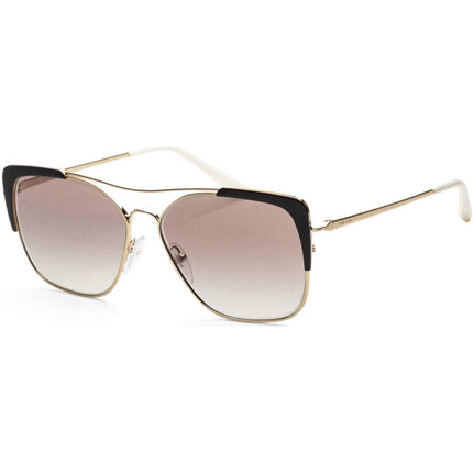 Prada Women's Sunglasses - Gold Black Metal Square Frame | PRADA 0PR54VS AAV5O058 ,