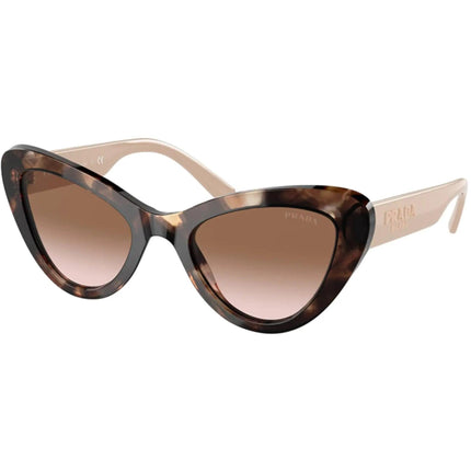 Prada Women's Sunglasses - Havana and Beige Cat Eye Frame | PRADA 0PR 13YSF 07R0A654 ,