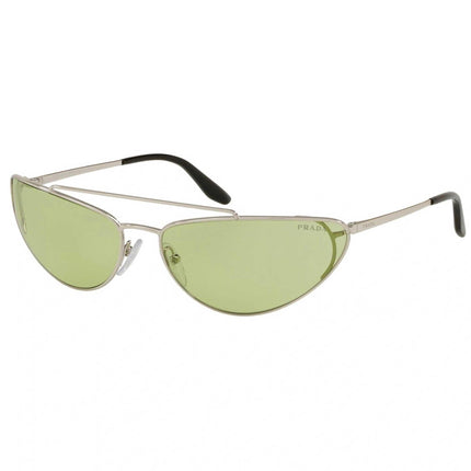 Prada Women's Sunglasses - Light Green Lens Silver Frame | PRADA 0PR 62VS 1BC34866 ,