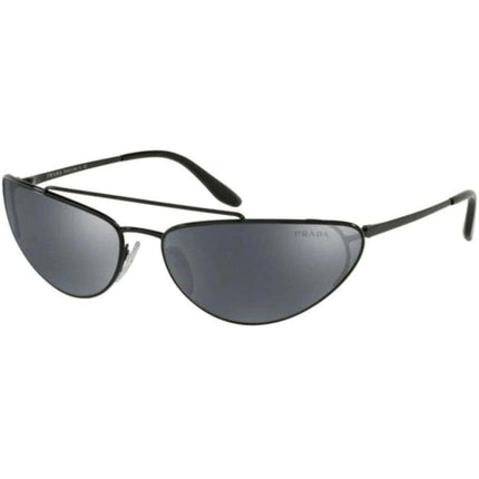 Prada Women's Sunglasses - Mirrored Lens Black Metal Frame | PRADA 0PR62VS 1AB5L066 ,