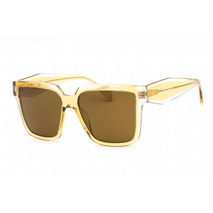 Prada Women's Sunglasses - Ocher/Crystal Grey Plastic Square Frame | 0PR 24ZS 14I01T ,