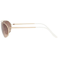 Prada Women's Sunglasses - Pale Gold Metal Frame Brown Lens | PRADA 0PR66VS ZVN3D061 ,