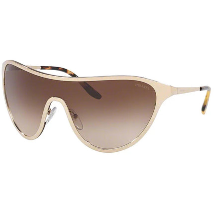 Prada Women's Sunglasses - Pale Gold Metal Shield Frame | PRADA 0PR 72VS ZVN6S133 ,