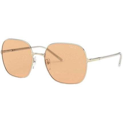 Prada Women's Sunglasses - Photo Orange Lens Pale Gold Metal Frame | 67XS-ZVN09D58 ,