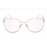 Prada Women's Sunglasses - Silver Aviator Metal Frame Pink Lens | 0PR 57YS 1BC06R ,