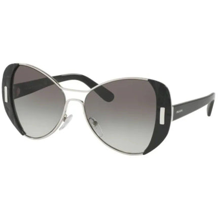 Prada Women's Sunglasses - Silver Black Butterfly Frame | PRADA 0PR 60SS 1AB0A755 ,