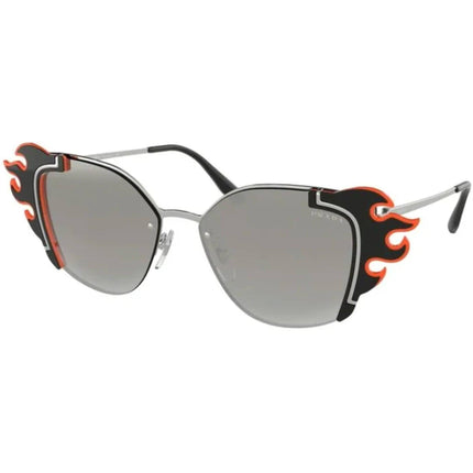 Prada Women's Sunglasses - Silver Black Orange Metal Frame | PRADA 0PR 59VS 4275O064 ,