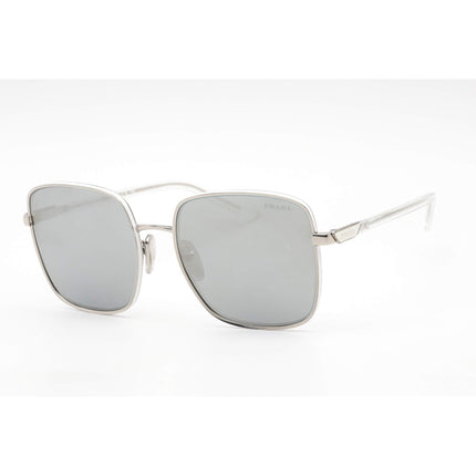 Prada Women's Sunglasses - Silver Frame Blue Mirrored Silver Lens | 0PR 55YS 1BC02R ,
