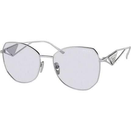 Prada Women's Sunglasses - Silver Metal Frame Gray Photochromic Lens | 57YS 1BC07D ,