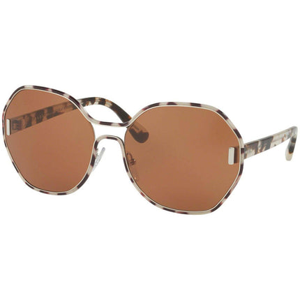 Prada Women's Sunglasses - Silver White Havana Metal Frame | PRADA 0PR 53TS UAO6N062 ,