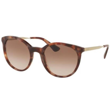 Prada Women's Sunglasses - Spotted Brown Pink Cat Eye Frame | PRADA 0PR17SSF UE00A655 ,