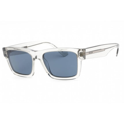 Prada Women's Sunglasses - Transparent Grey Plastic Frame Blue Lens | 0PR 25ZS U430A9 ,