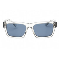 Prada Women's Sunglasses - Transparent Grey Plastic Frame Blue Lens | 0PR 25ZS U430A9 ,
