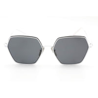 Prada Women's Sunglasses - White Frame Polarized Dark Grey Lens | 0PR 56YS 4615Z1 ,