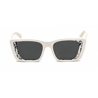 Prada Women's Sunglasses - White/Havana Black Cat Eye Shape Frame | 0PR 08YSF 02V5S0 ,