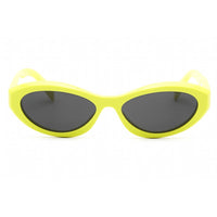 Prada Women's Sunglasses - Yellow Cat Eye Shape Frame Dark Gray Lens | 0PR 26ZS 13L08Z ,