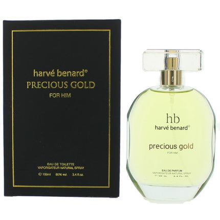 Precious Gold by Harve Bernard, 3.4 oz Eau De Parfum Spray for Men ,