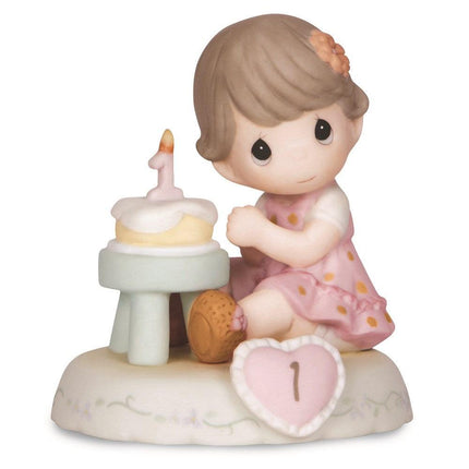 Precious Moments Growing Grace Age One Brunette Porcelain Figurine ,