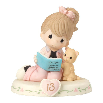 Precious Moments Growing Grace Age Thirteen Brunette Porcelain Figurine ,