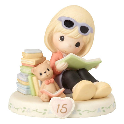 Precious Moments Growing in Grace Age Fifteen Porcelain Figurine ,