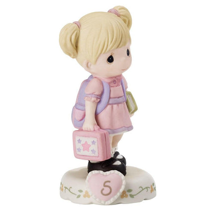 Precious Moments Growing in Grace Age Five Porcelain Figurine ,