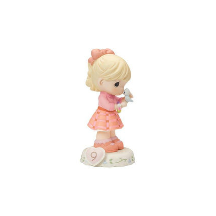 Precious Moments Growing in Grace Age Nine Porcelain Figurine ,