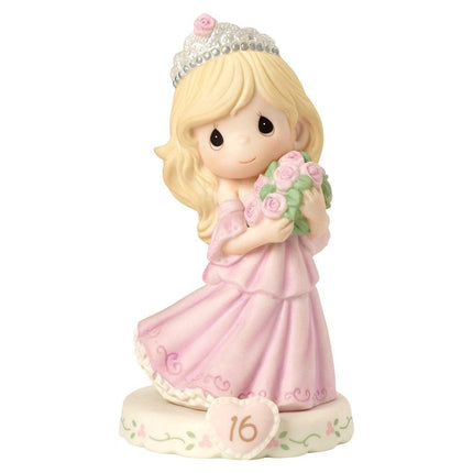 Precious Moments Growing in Grace Age Sixteen Porcelain Figurine ,