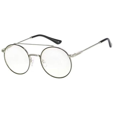 Prive Revaux Unisex Eyeglasses - Black Round Full-Rim Frame | The Freud Caviar Black ,