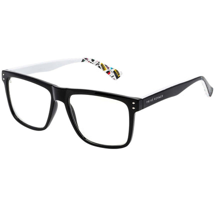 Prive Revaux Unisex Eyeglasses - Blue Light Lens Square | The Mentor-Caviar Black ,