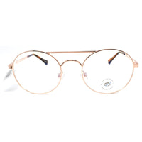 Prive Revaux Unisex Eyeglasses - Gold Round Full-Rim Metal Frame | The Jane Rose Gold ,