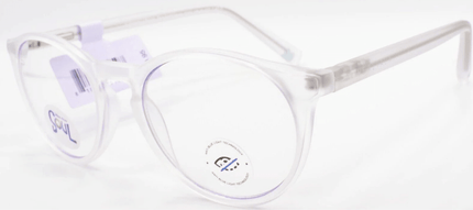 Prive Revaux Unisex Eyeglasses - Plastic Round Full-Rim Frame | The Half Note Matte Crystal ,